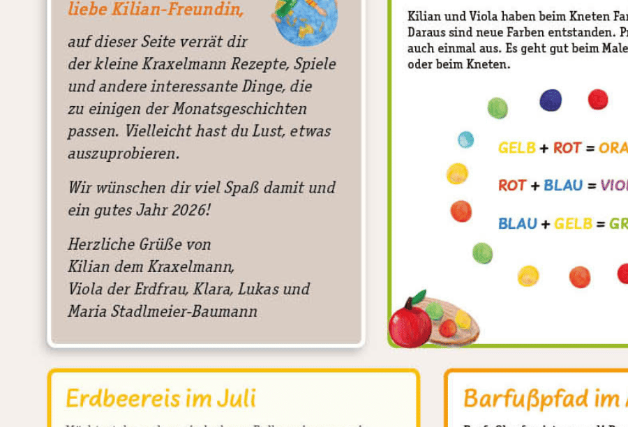 Spiel und Spaß mit dem Kalender